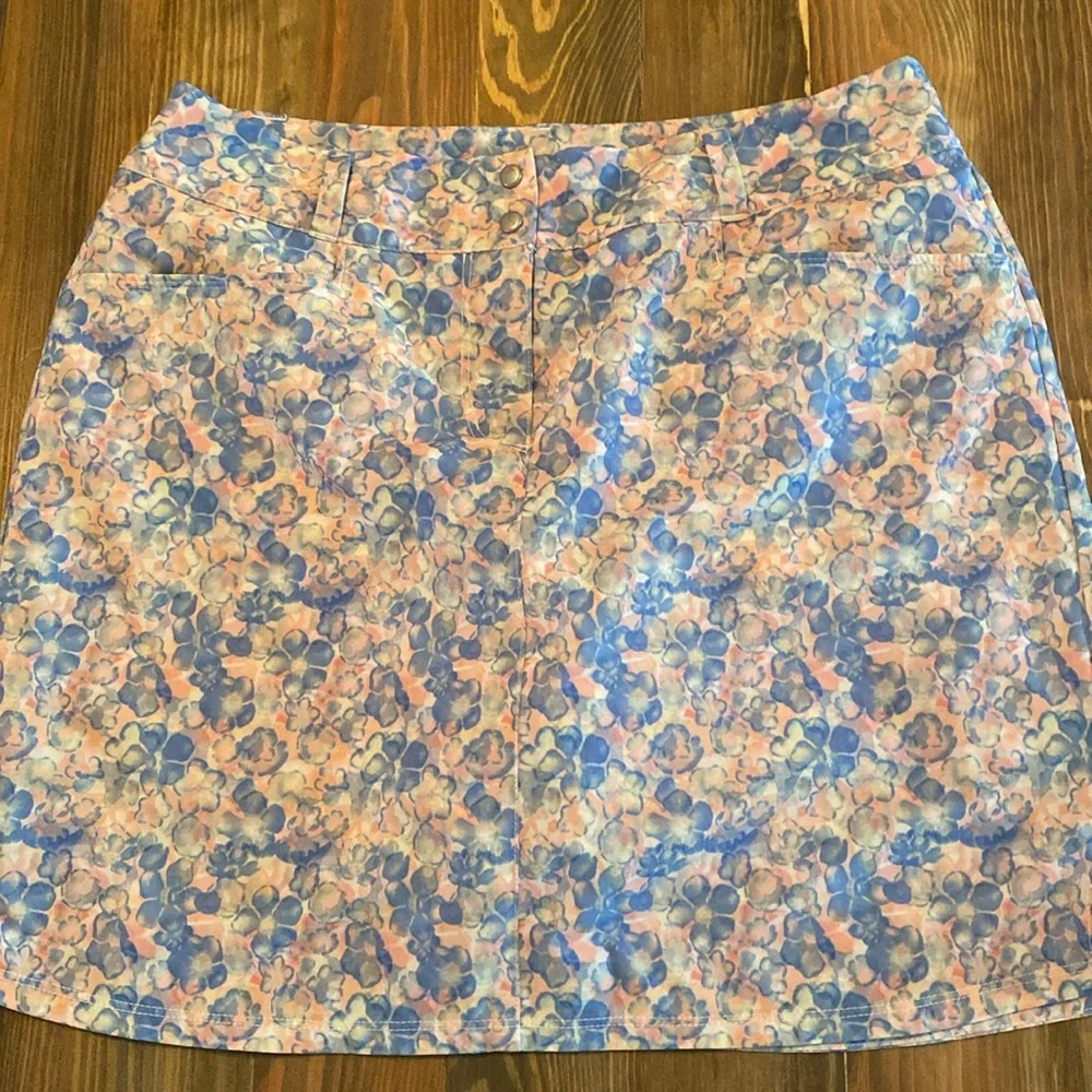 Adidas floral golf skirt